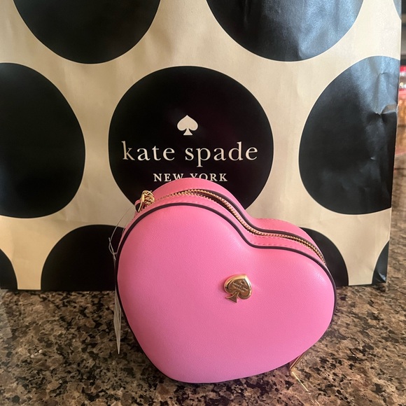 Kate Spade Pink Heart-Shaped Crossbody Bag - Picture 2 of 3
